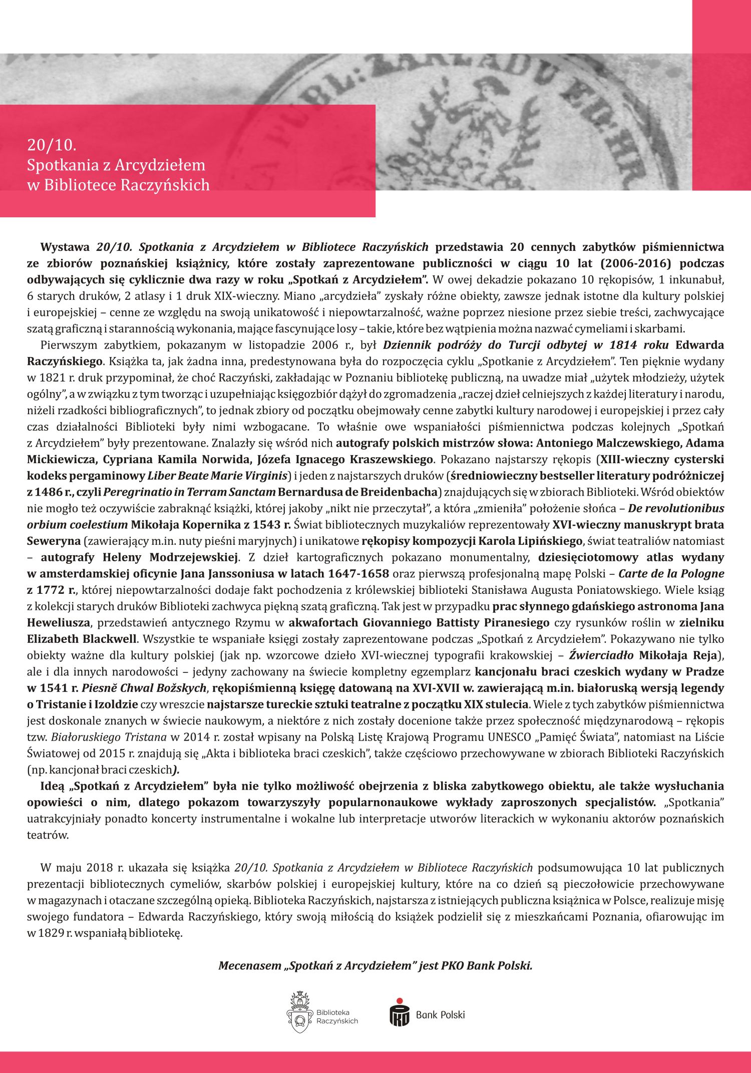 plansza opisuj�ca historiw spotka�.