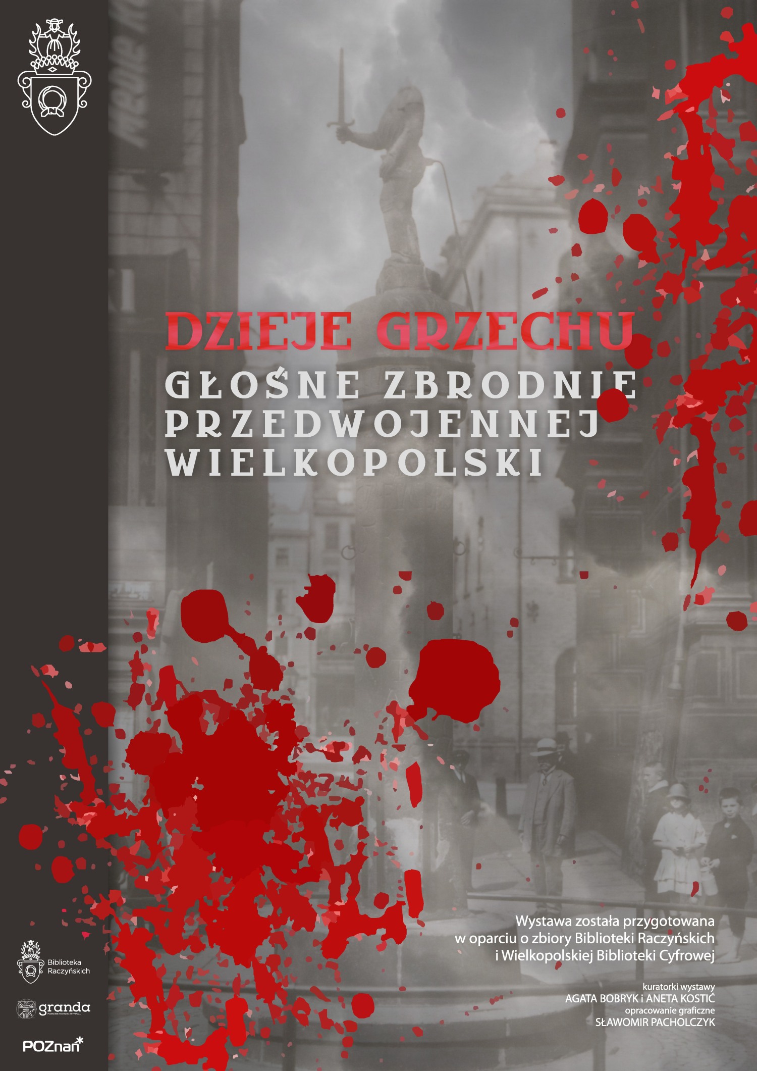 plansza tytuowa wystawy Dzieje grzechu