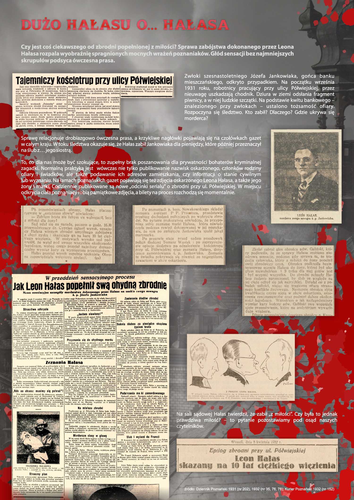 plansza o zbrodni Leona Haasa