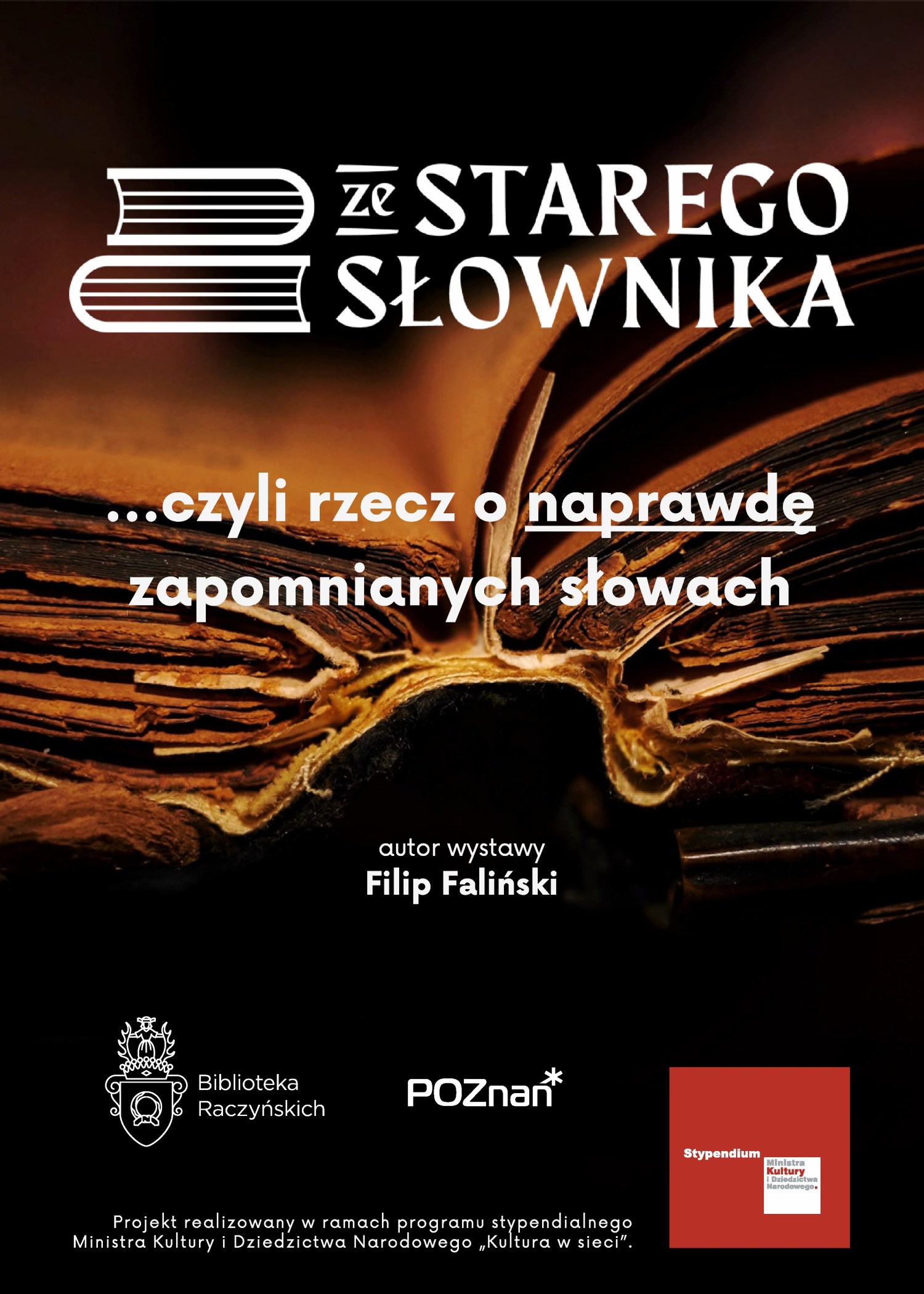 plansza tytu�owa wystawy Ze starego s�ownika