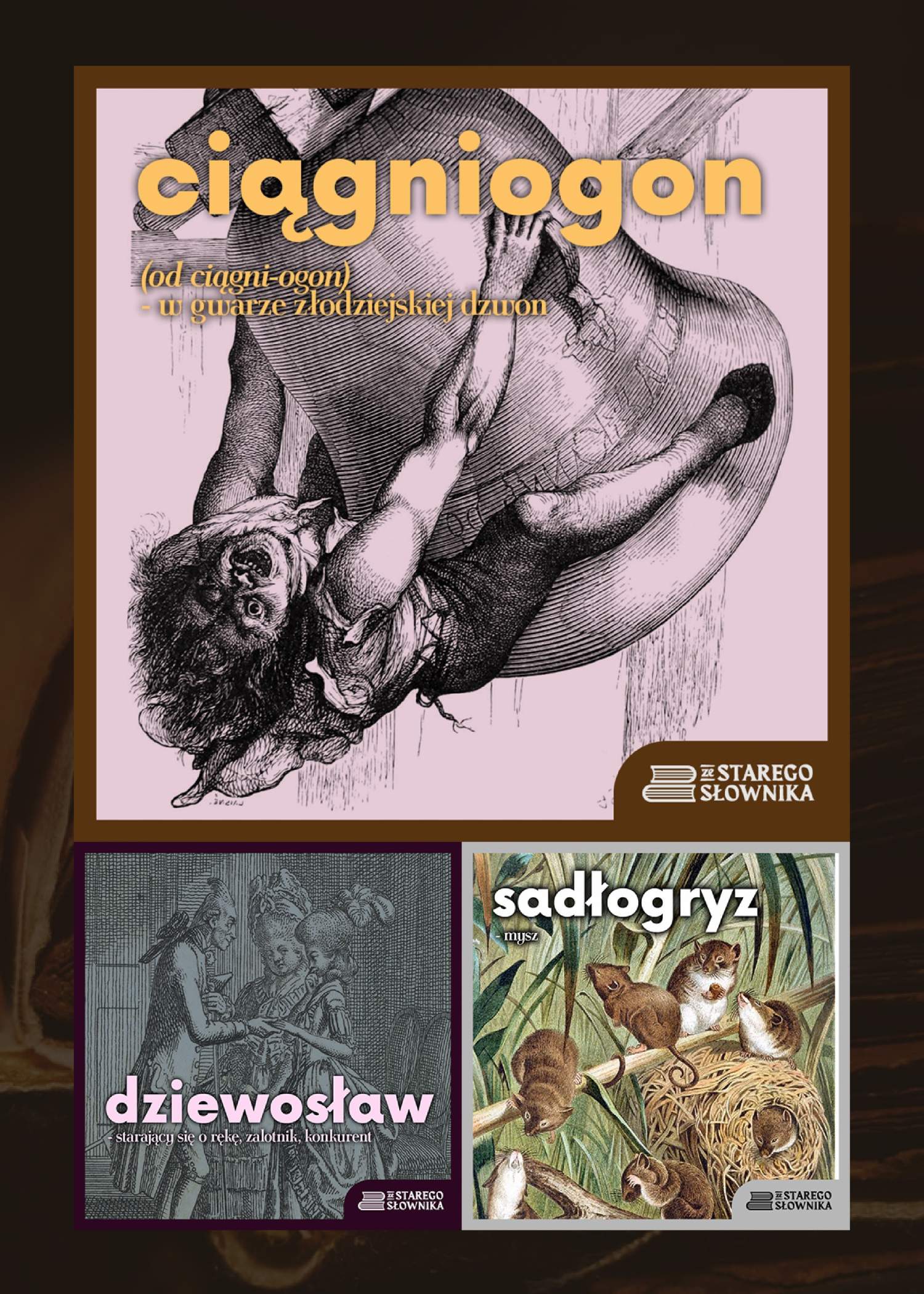 plansza s�owach ci�gniogon, dziewos�aw, sad�ogryz